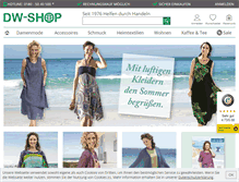 Tablet Screenshot of dw-shop.de